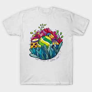 Happy Easter. Colorfull Easter Egg T-Shirt